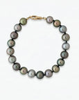 9 - 10mm Peacock Mix Tahitian Pearl Bracelet Elegant Bracelets by Marina Korneev