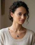 11 - 12mm Long Tahitian Pearl Pendant Elegant Pendants by Marina Korneev