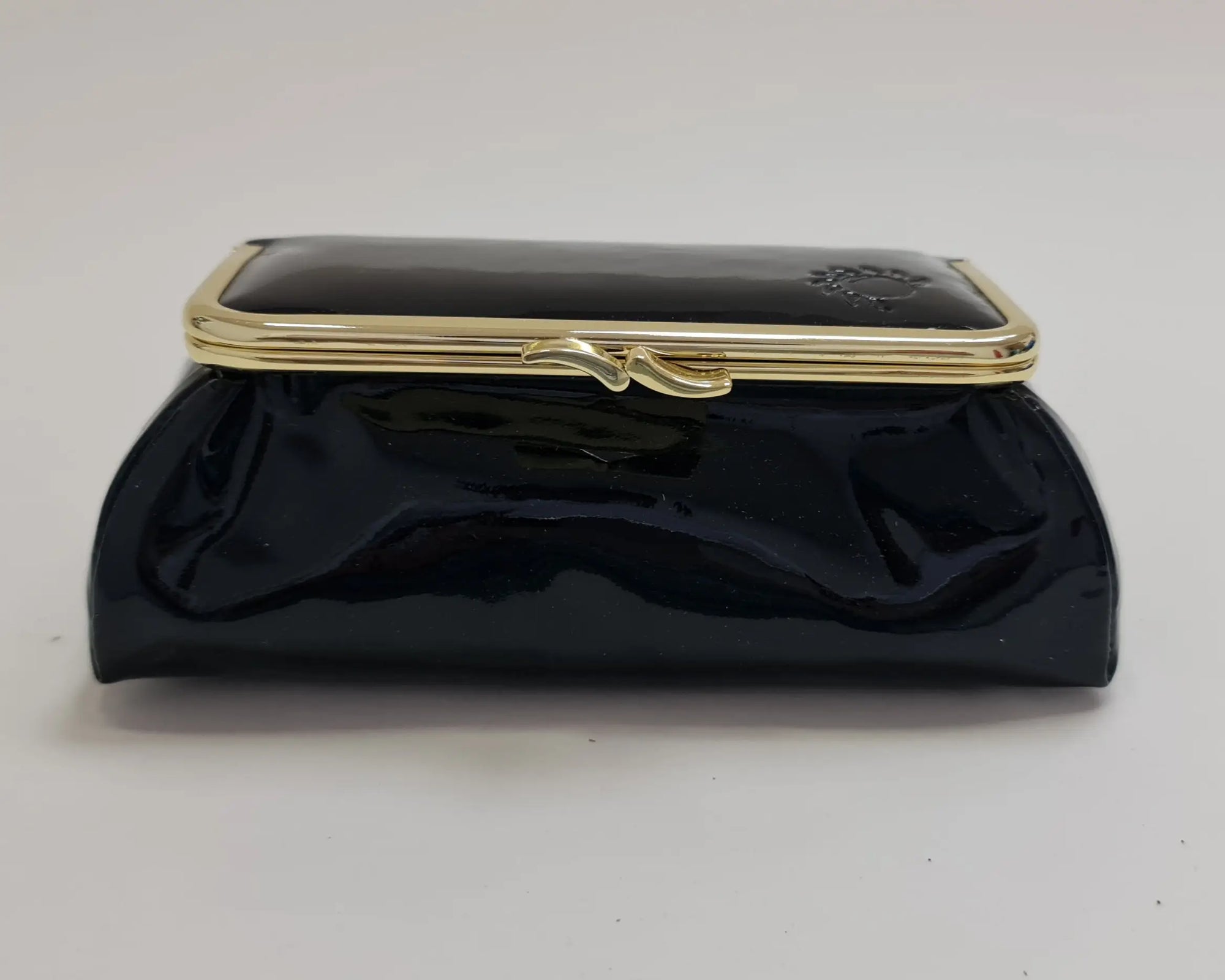 Laquered Black Smooth Genuine Leather Travel Bag (Copy) - Cosmetic Bag