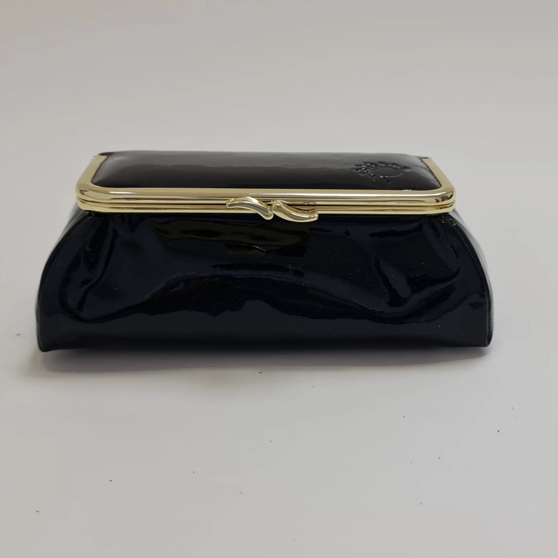 Laquered Black Smooth Genuine Leather Travel Bag (Copy) - Cosmetic Bag