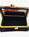 Matte Black Croc Genuine Leather Travel Bag - Marina Korneev