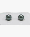 TPr001 - 9 - 10mm Tahitian Pearl Pair - Marina Korneev