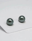 TPr001 - 9 - 10mm Tahitian Pearl Pair - Marina Korneev