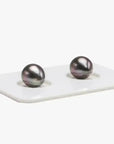 TPr002 - 8 - 9mm Tahitian Pearl Pair - Marina Korneev