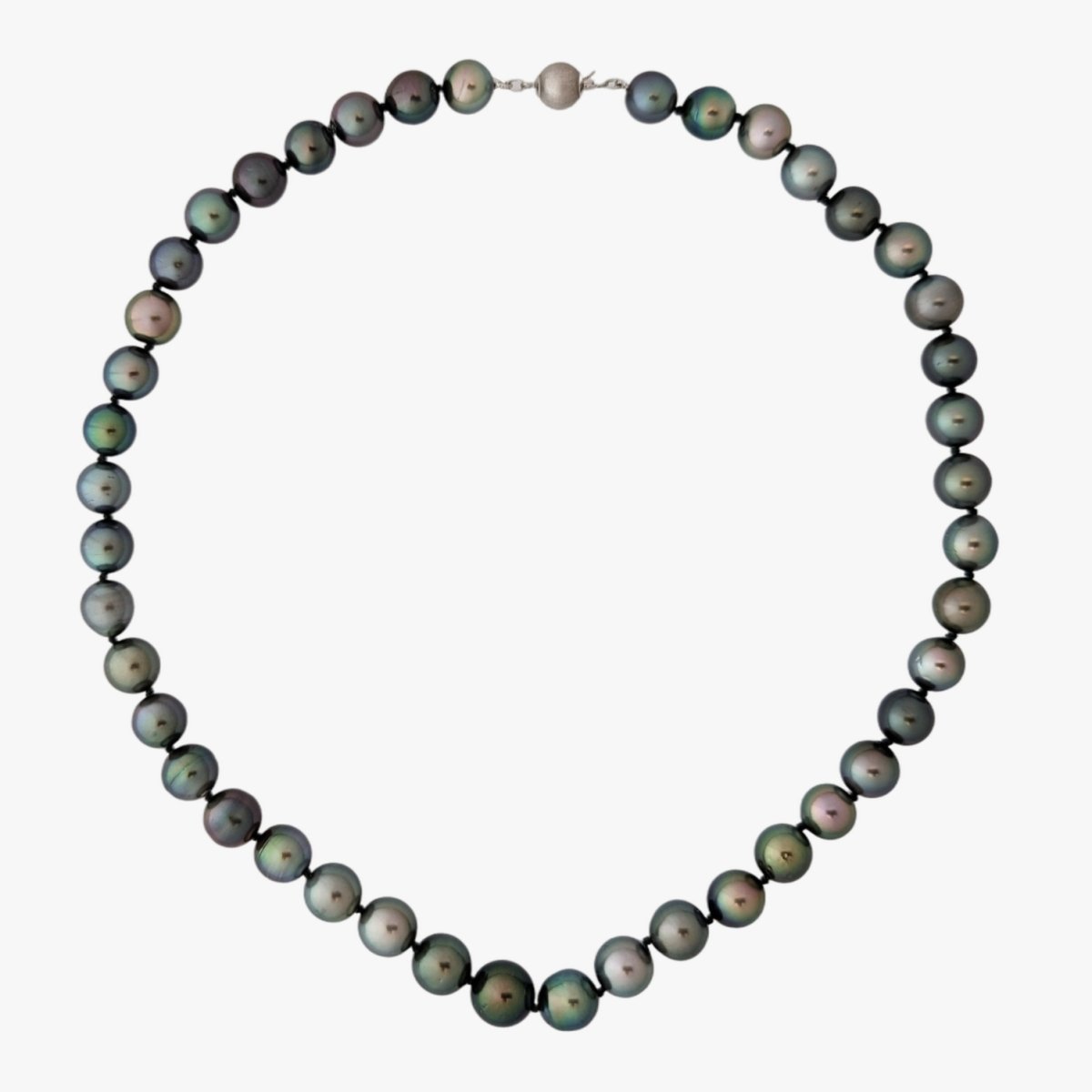 9-11mm Green Mix Tahitian Pearl Necklace - Marina Korneev Fine Pearls