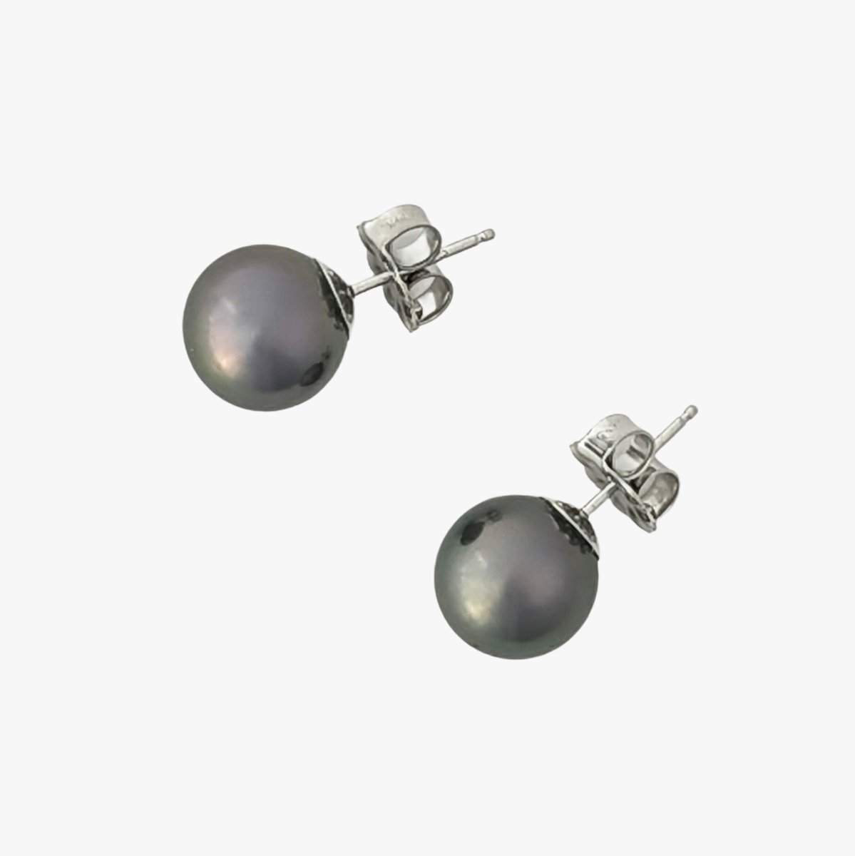 9-10mm Purple Cherry Tahitian Pearl Stud Earrings - Marina Korneev Fine Pearls