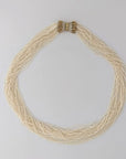 1.0-1.5mm AMAZING Akoya Keshi Multistrand Pearl Necklace