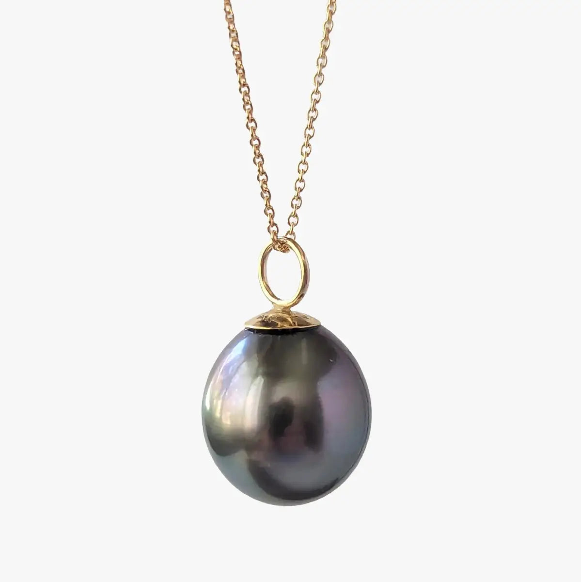 10-11mm Drop Tahitian Pearl Pendant - Marina Korneev FP