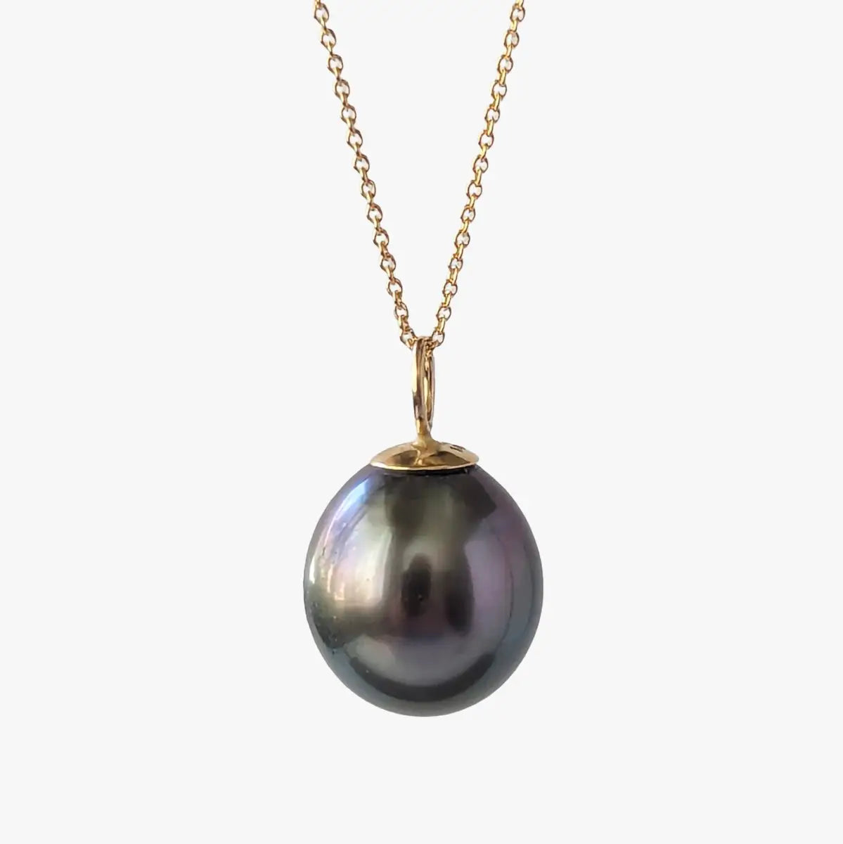 10-11mm Drop Tahitian Pearl Pendant - Marina Korneev FP