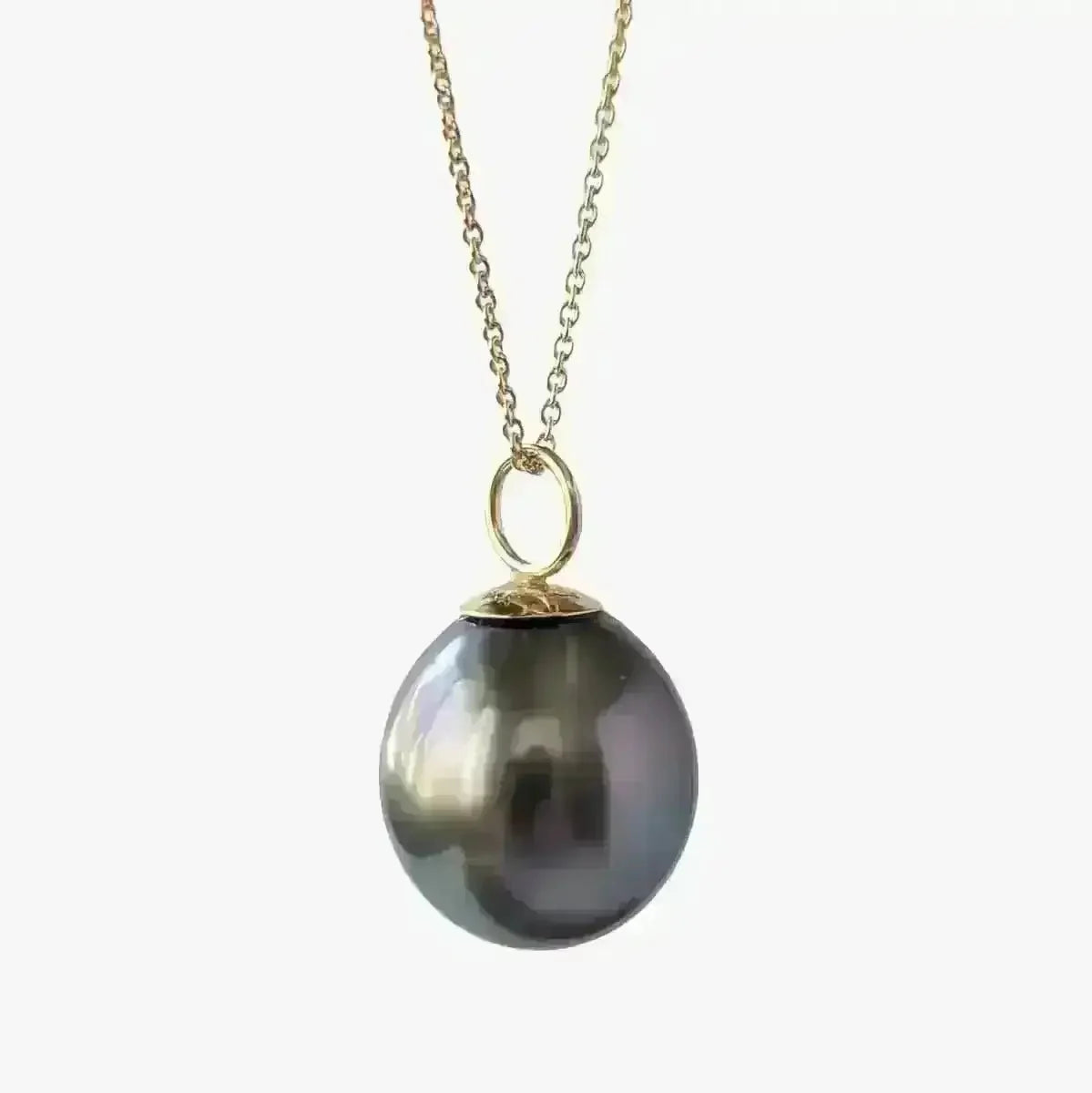10 - 11mm Drop Tahitian Pearl Pendant - Marina Korneev