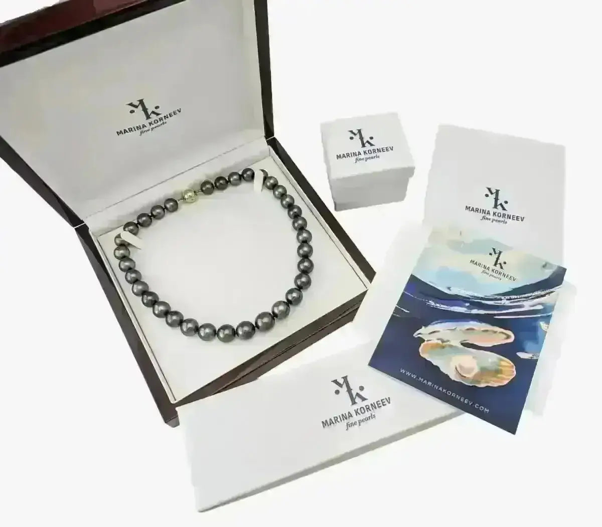 10 - 11mm Golden South Sea Pearl and Leather Cord Adjustable Bracelet - Marina Korneev