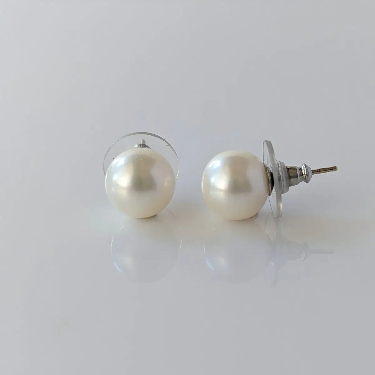 10-11mm White South Sea Pearl Stud Earrings - Marina Korneev Fine Pearls