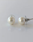 10-11mm White South Sea Pearl Stud Earrings - Marina Korneev Fine Pearls