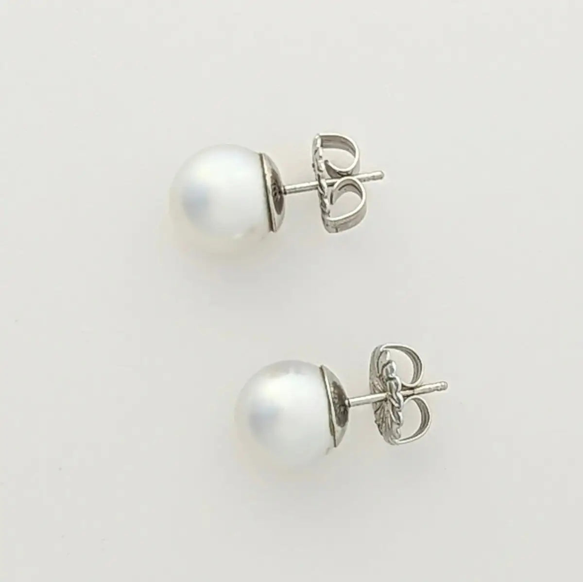 10-11mm White South Sea Pearl Stud Earrings - Marina Korneev Fine Pearls