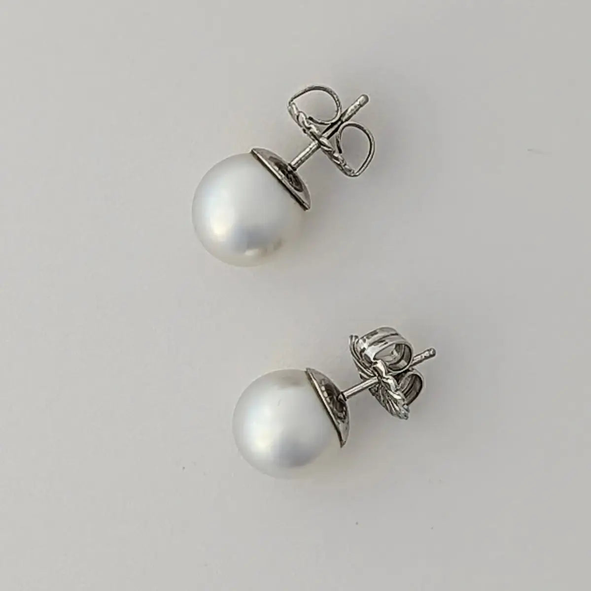 10-11mm White South Sea Pearl Stud Earrings - Marina Korneev Fine Pearls