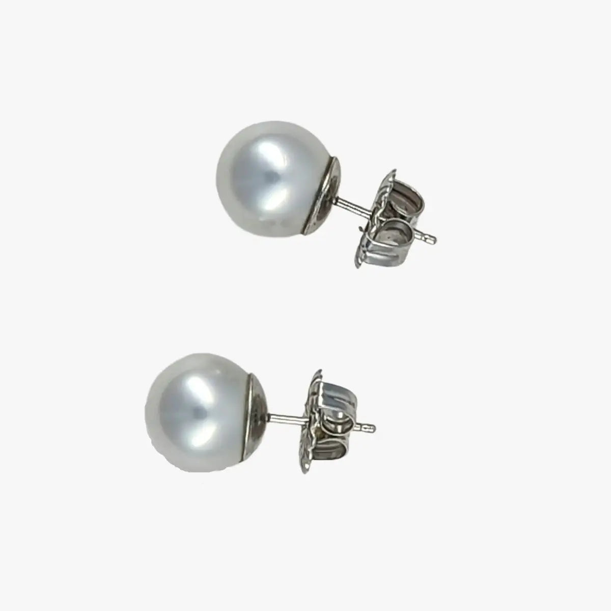 10-11mm White South Sea Pearl Stud Earrings - Marina Korneev Fine Pearls