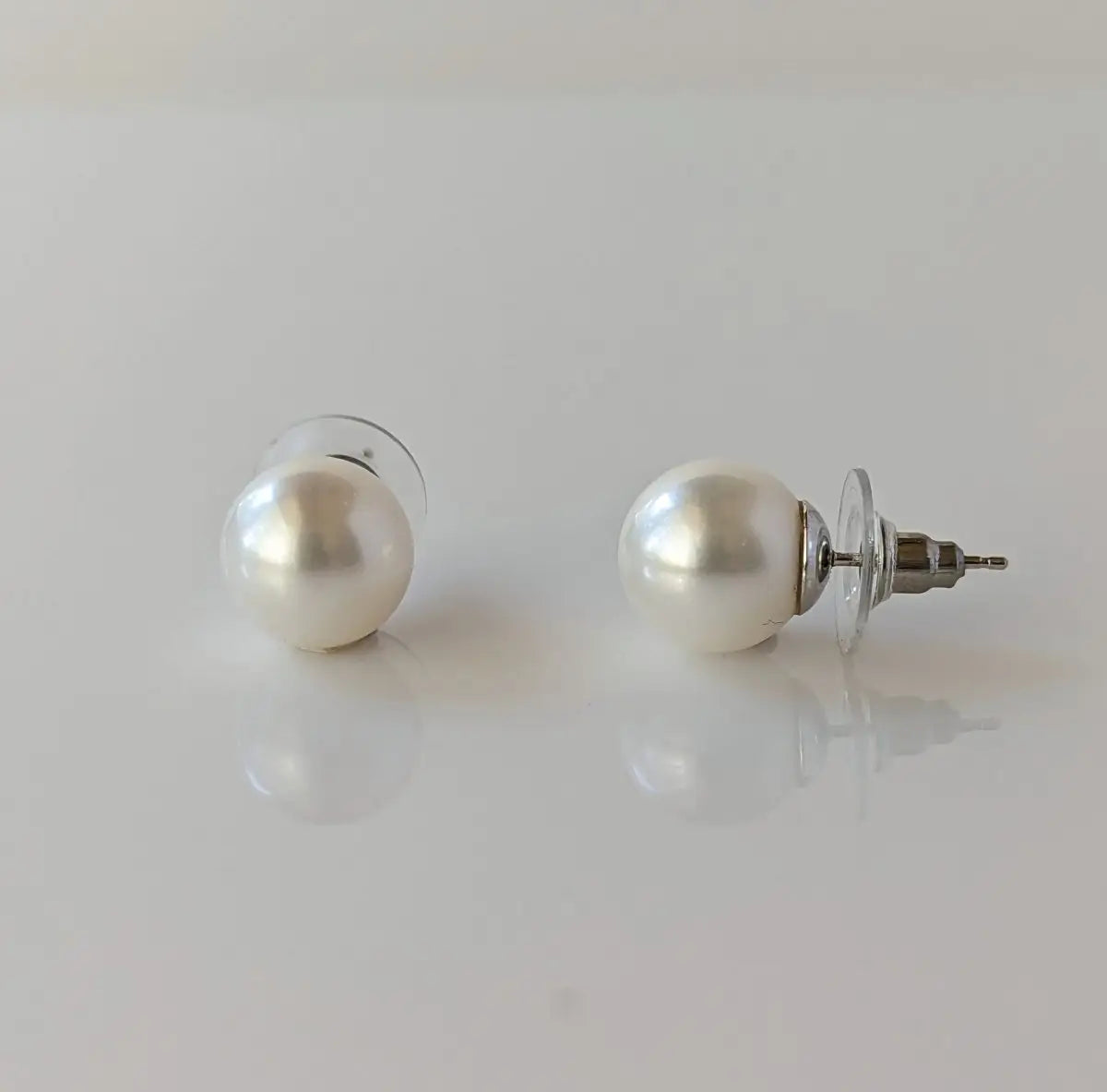 10-11mm White South Sea Pearl Stud Earrings - Marina Korneev Fine Pearls