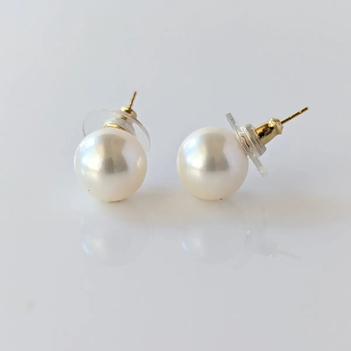 10-11mm White South Sea Pearl Stud Earrings - Marina Korneev Fine Pearls