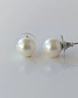 10-11mm White South Sea Pearl Stud Earrings - Marina Korneev Fine Pearls