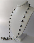 10-12mm Semi-Baroque Tahitian Pearl Station Long Necklace
