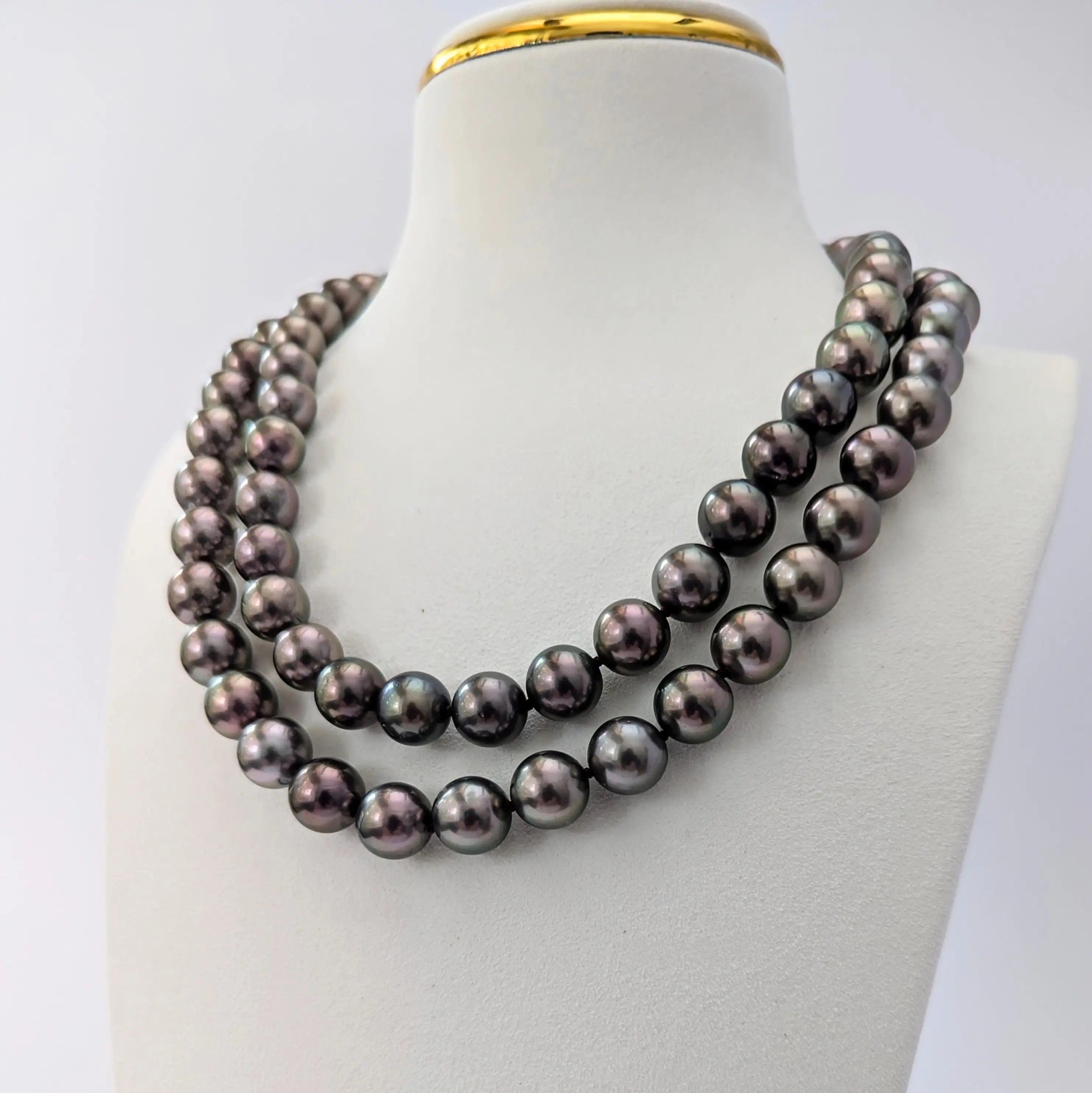 10-12mm Tahitian Pearl Long Necklace Rope - Necklaces