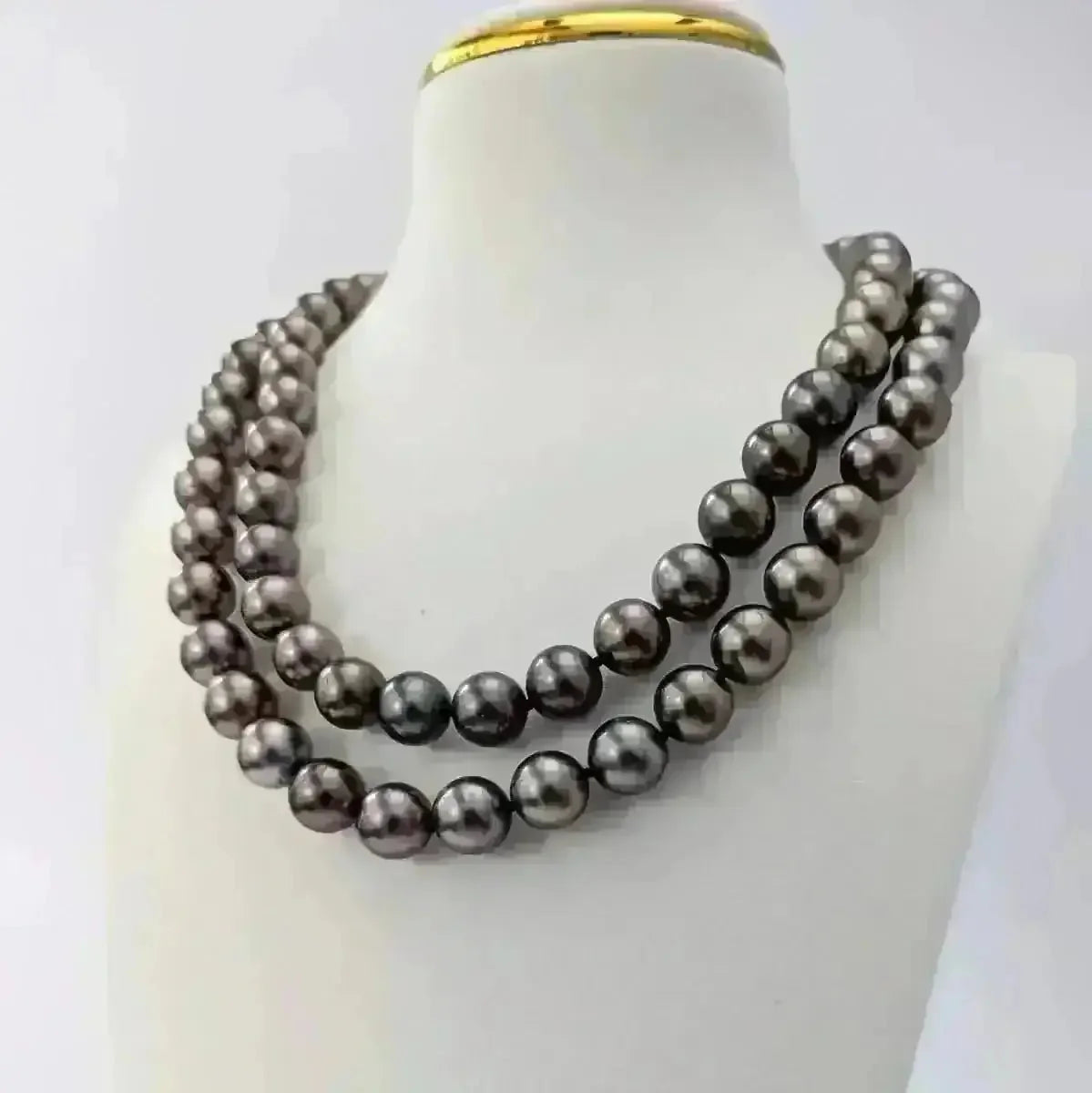 10 - 12mm Tahitian Pearl Long Necklace Rope - Marina Korneev