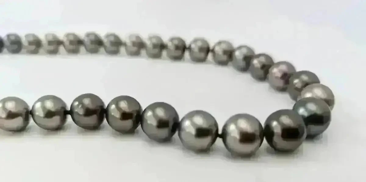 10 - 12mm Tahitian Pearl Long Necklace Rope - Marina Korneev
