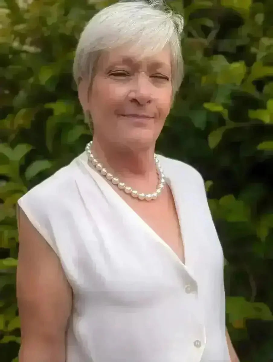 10 - 12mm White South Sea Pearl Necklace - Marina Korneev