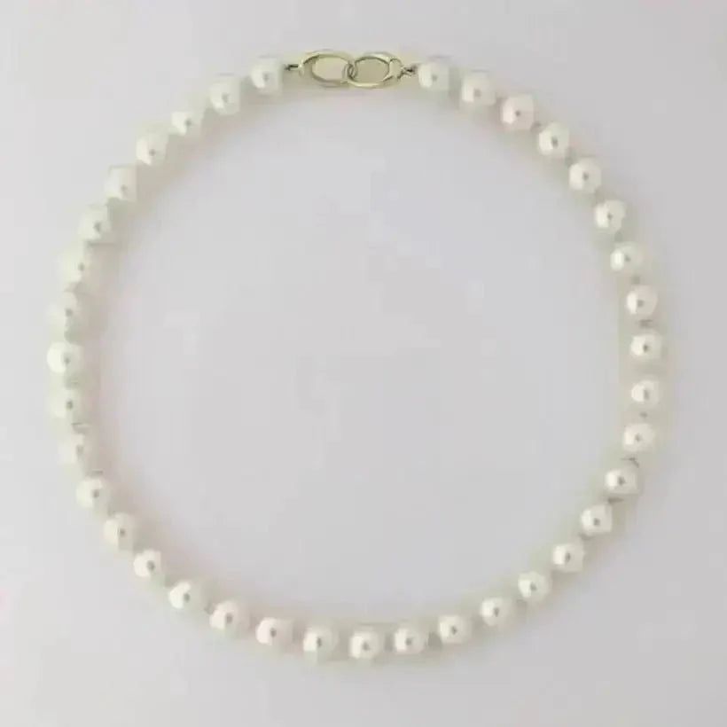 10 - 12mm White South Sea Pearl Necklace - Marina Korneev