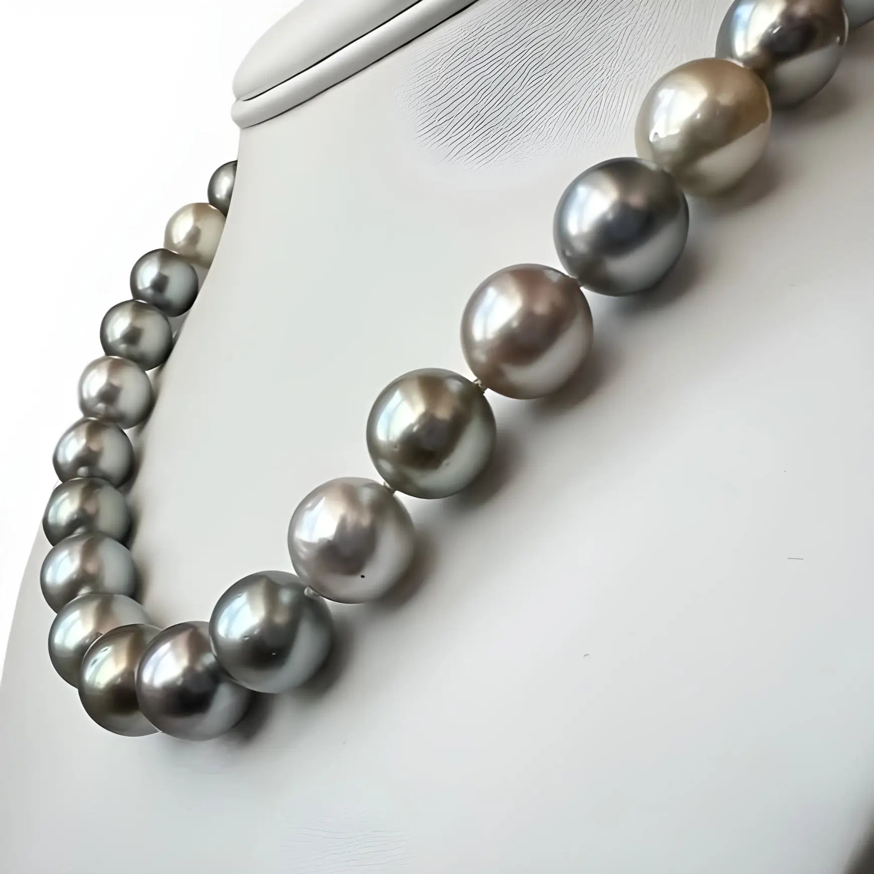 10-14mm Pastel Mix Tahitian Pearl Necklace - Marina Korneev Fine Pearls