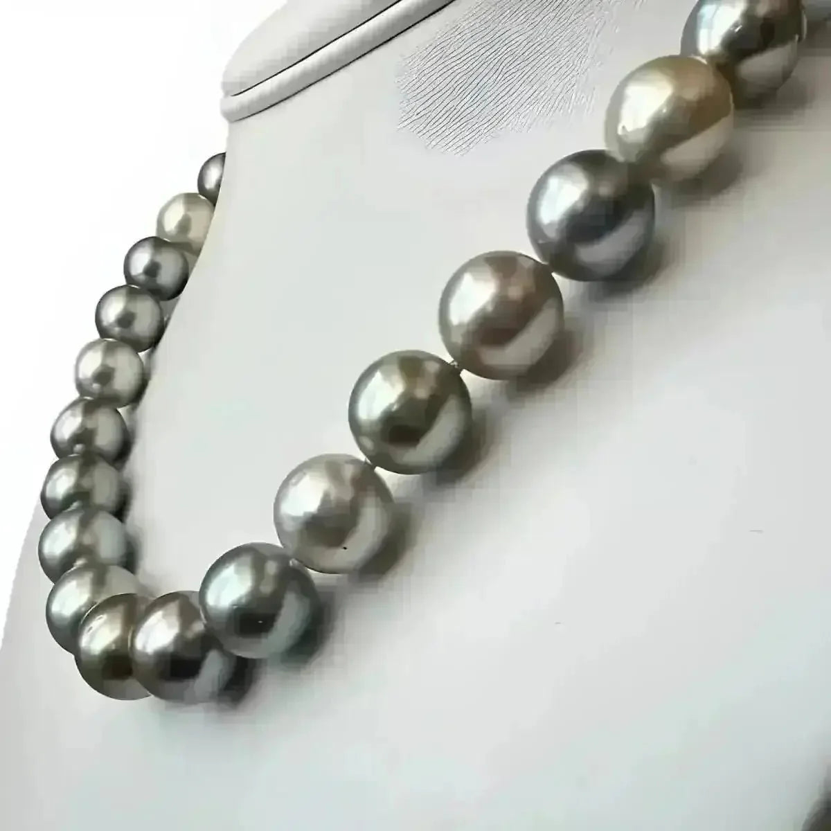 10 - 14mm Pastel Mix Tahitian Pearl Necklace - Marina Korneev