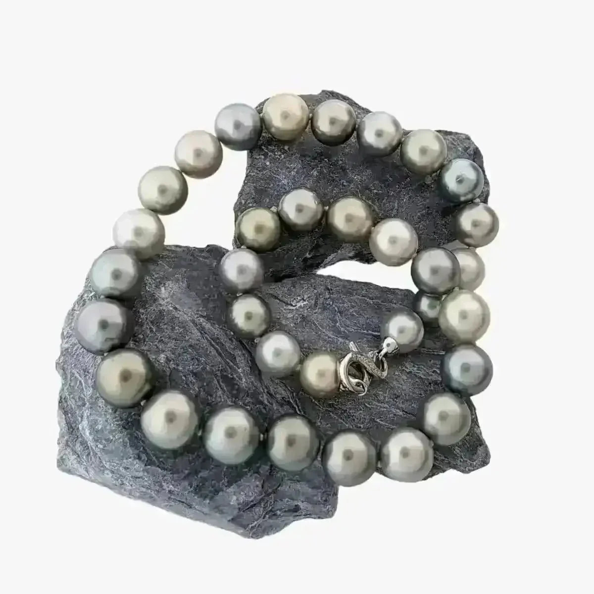 10 - 14mm Pastel Mix Tahitian Pearl Necklace - Marina Korneev