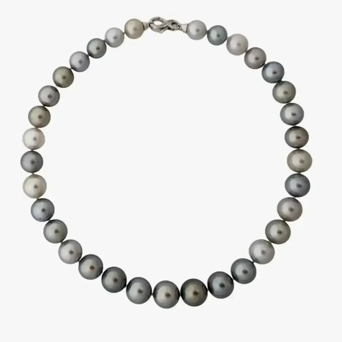 10 - 14mm Pastel Mix Tahitian Pearl Necklace - Marina Korneev