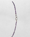 10.5-11.0mm Edison Freshwater Pearls with Amethyst Beads Necklace - Marina Pearls