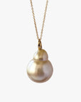 11-12mm Baroque Golden South Sea Pearl Pendant - Marina Korneev FP