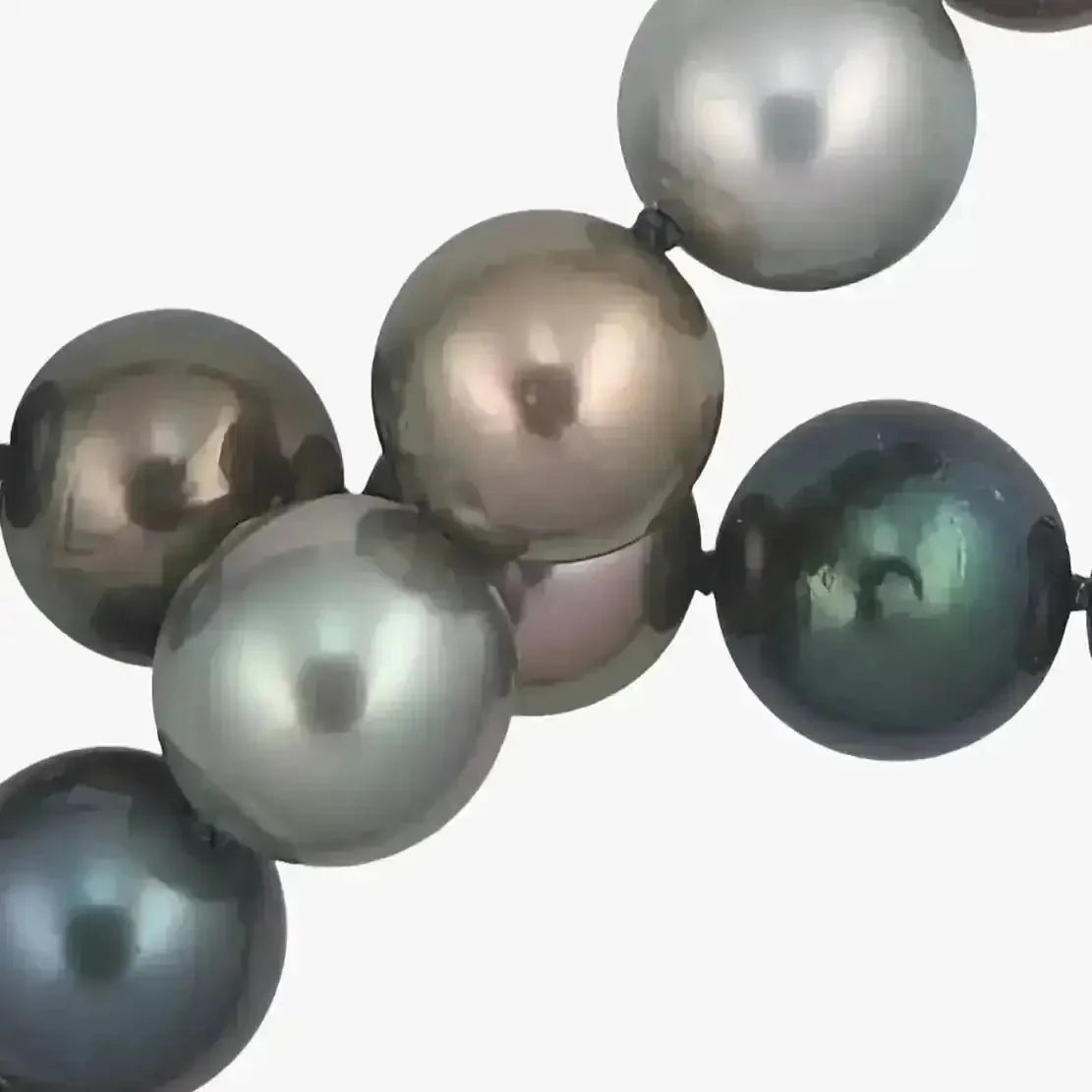 11 - 12mm Color Mix Tahitian Pearl Necklace - Marina Korneev