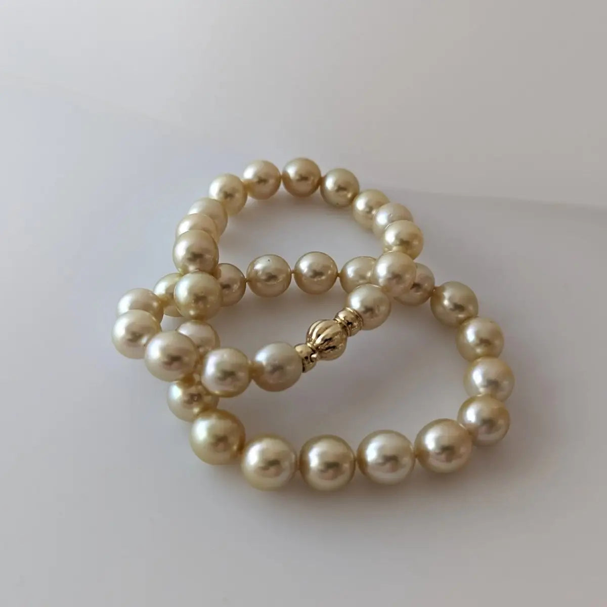 11-12mm Golden South Sea Pearl Necklace - Marina Korneev Fine Pearls