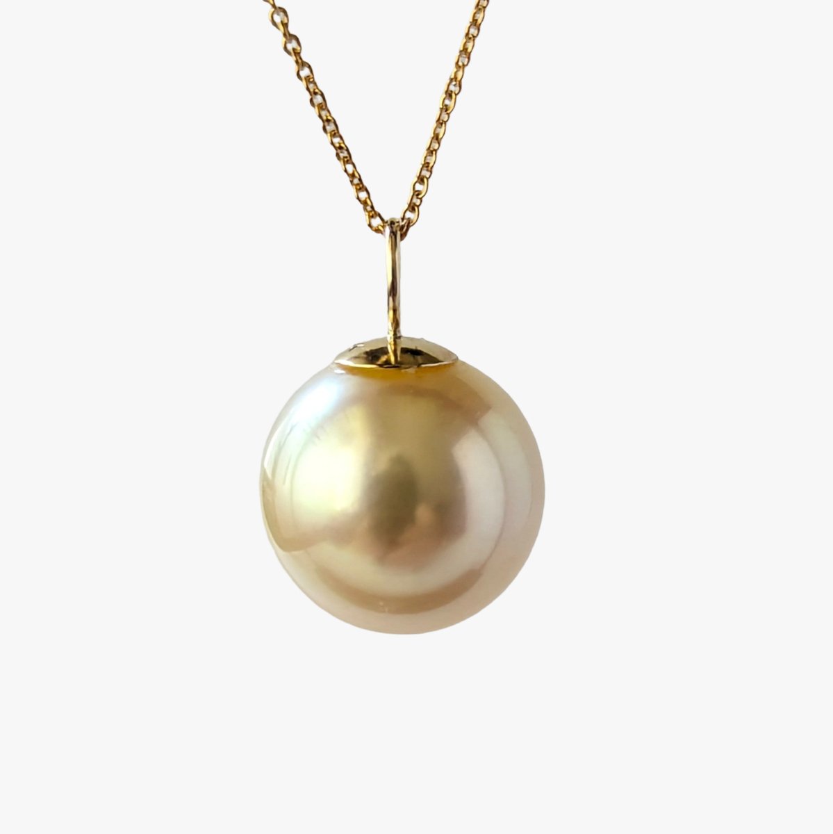 11-12mm Golden South Sea Pearl Pendant - Marina Korneev