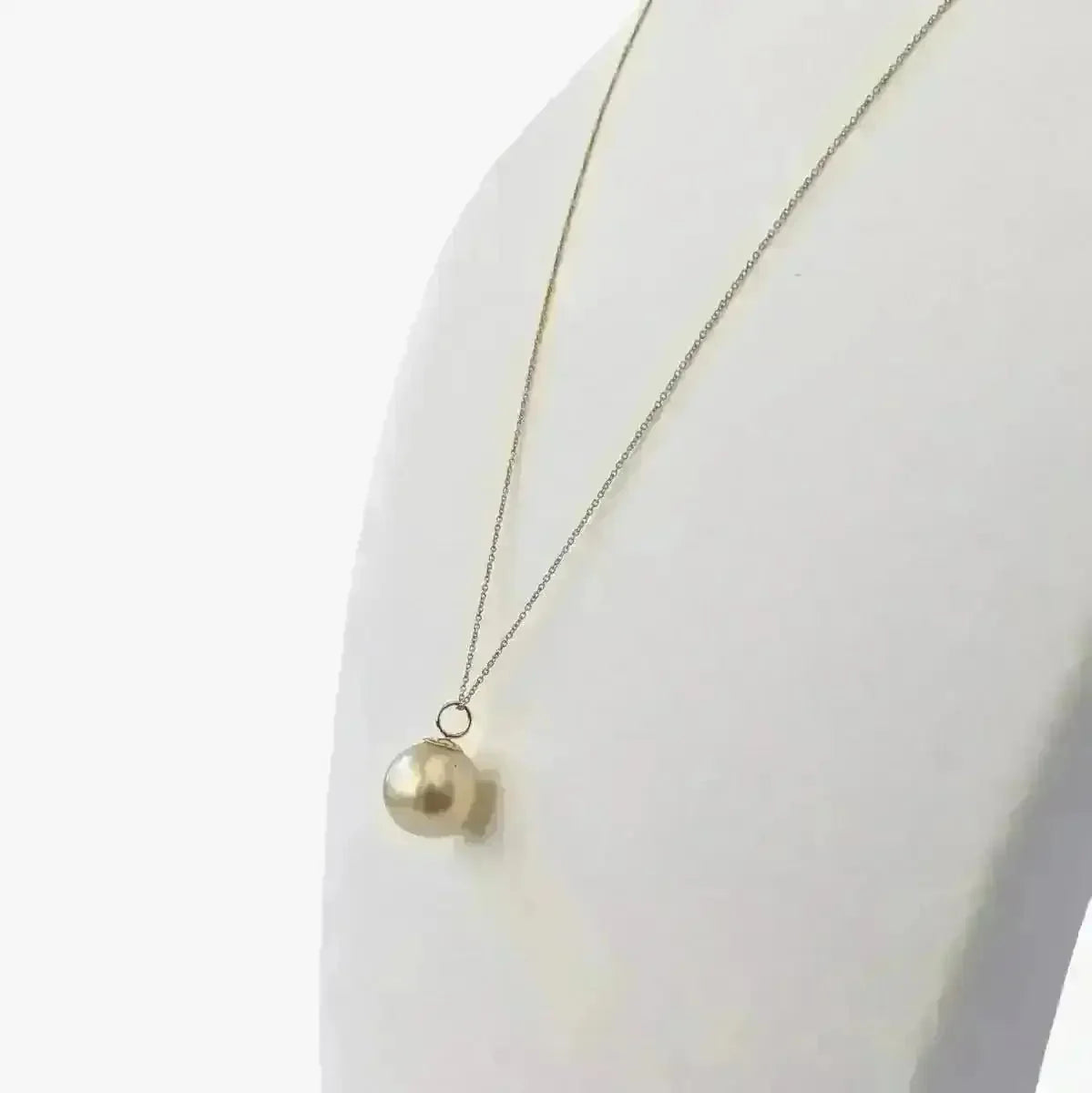 11 - 12mm Golden South Sea Pearl Pendant - Marina Korneev