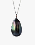 11-12mm Long Tahitian Pearl Pendant - Marina Korneev FP