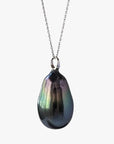 11-12mm Long Tahitian Pearl Pendant - Marina Korneev
