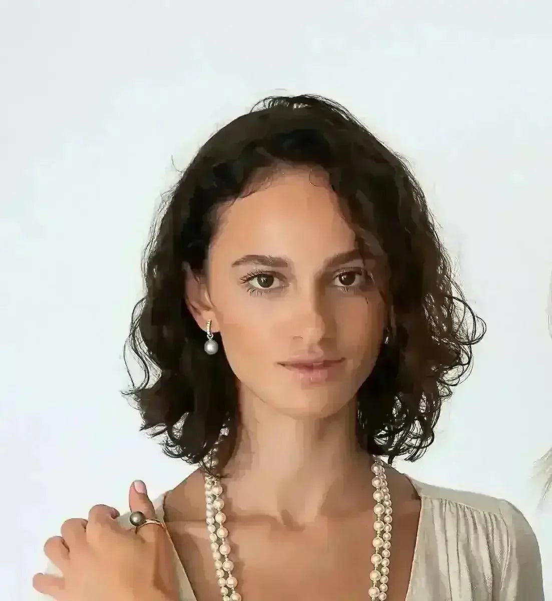 11 - 12mm Tahitian Pearl Diamonds Drop Earrings - Marina Korneev