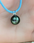 11-12mm Tahitian Pearl Pendant with 14K WG Bail - Marina Pearls