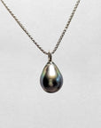 11-12mm Tahitian Pearl Pendant with 14K WG Bail - Marina Pearls