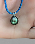 11-12mm Tahitian Pearl Pendant with 14K WG Bail - Marina Pearls