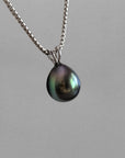 11-12mm Tahitian Pearl Pendant with 14K WG Bail - Marina Pearls