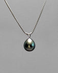 11-12mm Tahitian Pearl Pendant with 14K WG Bail - Marina Pearls