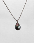 11-12mm Tahitian Pearl Pendant with 14K WG Bail - Marina Pearls