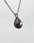 11-12mm Tahitian Pearl Pendant with 14K WG Bail - Marina Pearls