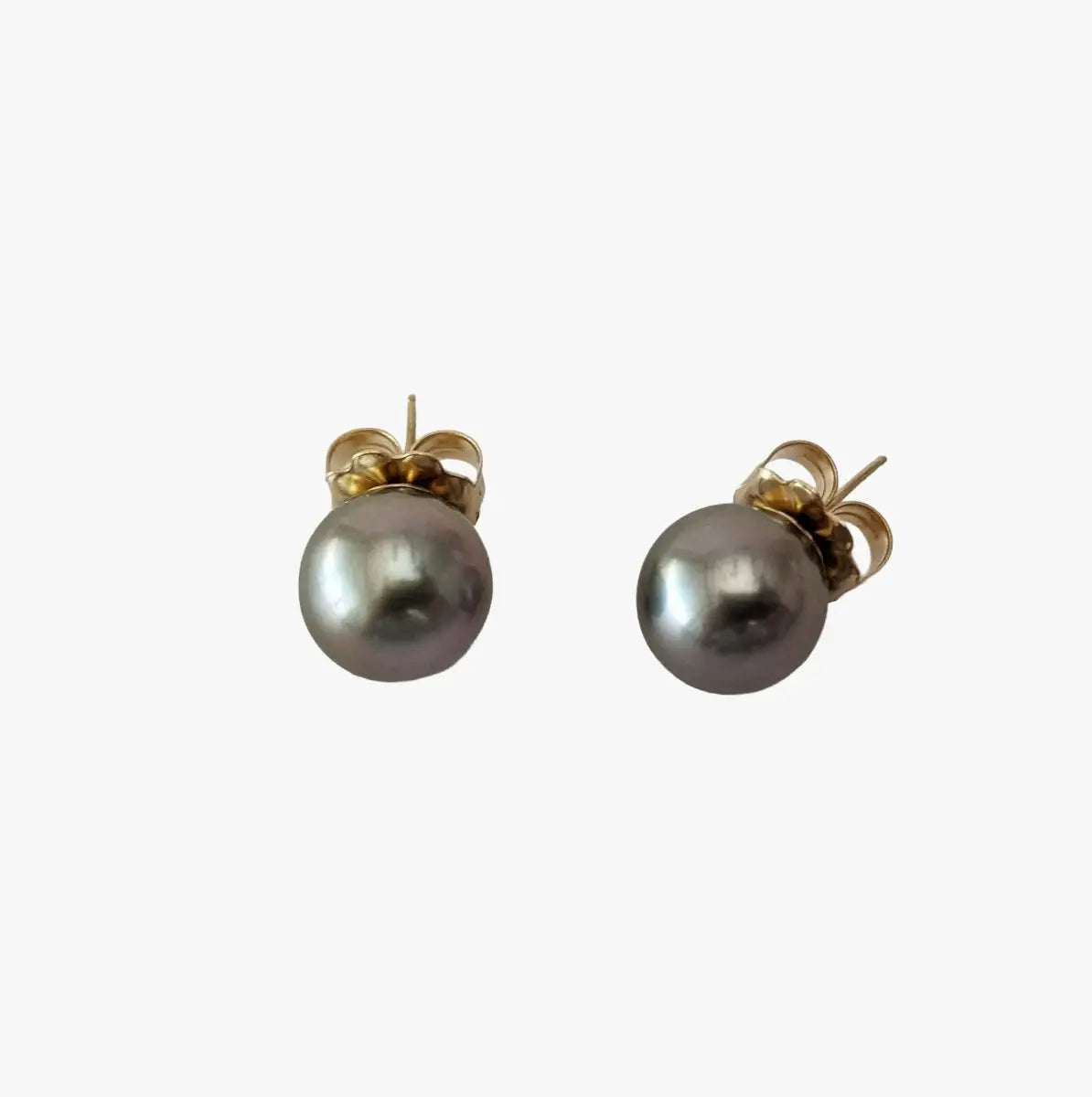 11-12mm Tahitian Pearl Stud Earrings - Marina Korneev Fine Pearls